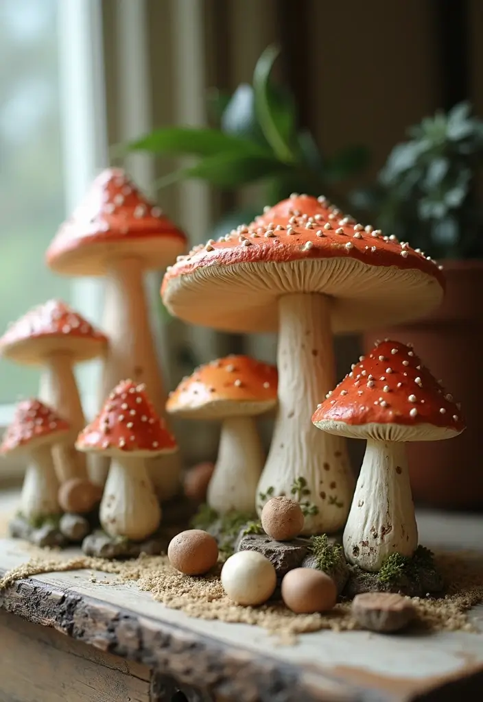 30+ Vintage Ceramic Mushroom Decor Inspirations For Retro Homes 56 30+ Vintage Ceramic Mushroom Decor Inspirations For Retro Homes - 20. Fascinating Storytelling Elements