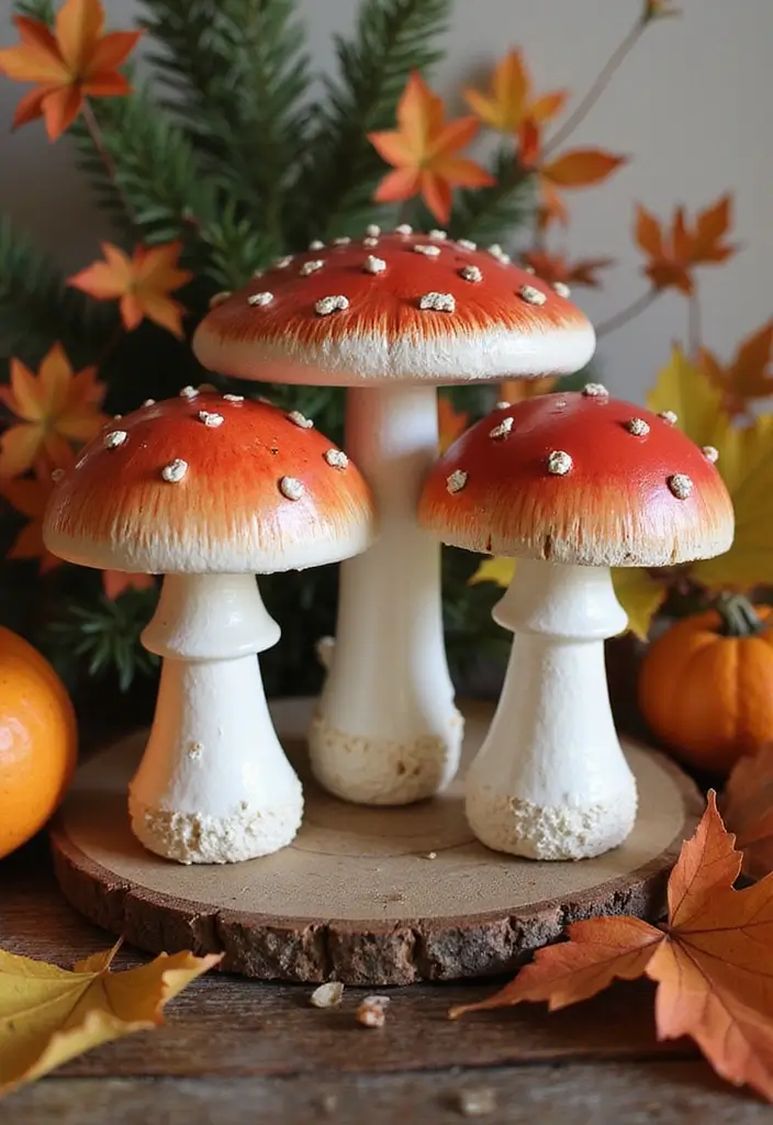 30+ Vintage Ceramic Mushroom Decor Inspirations For Retro Homes 67 30+ Vintage Ceramic Mushroom Decor Inspirations For Retro Homes - 27. Seasonal Decor Transformations