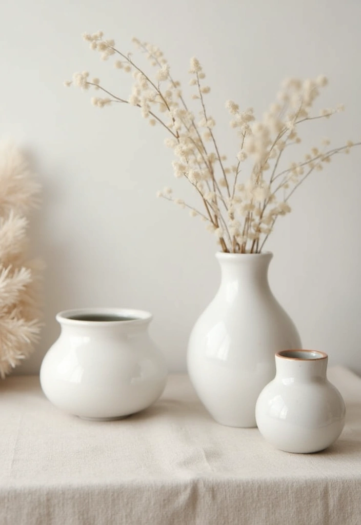 30 White Vases Decor Ideas In Ceramic For Minimalist Homes 33 30 White Vases Decor Ideas In Ceramic For Minimalist Homes - 11. Neutral Palette