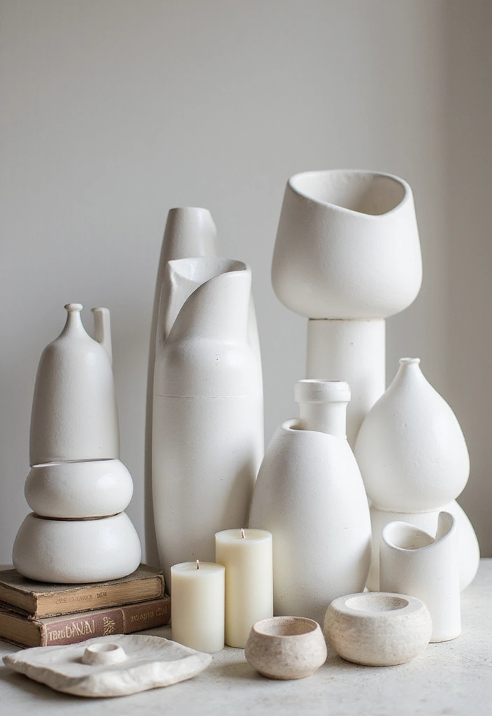 30 White Vases Decor Ideas In Ceramic For Minimalist Homes 40 30 White Vases Decor Ideas In Ceramic For Minimalist Homes - 14. Artistic Arrangements