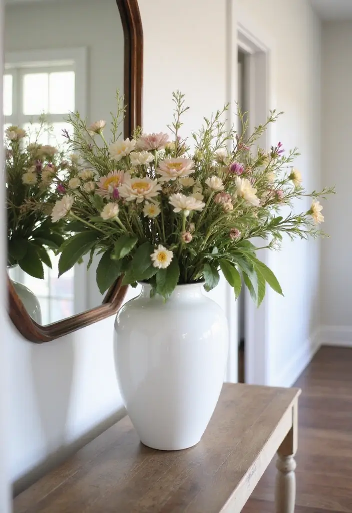 30 White Vases Decor Ideas In Ceramic For Minimalist Homes 44 30 White Vases Decor Ideas In Ceramic For Minimalist Homes - 18. Highlight the Entryway