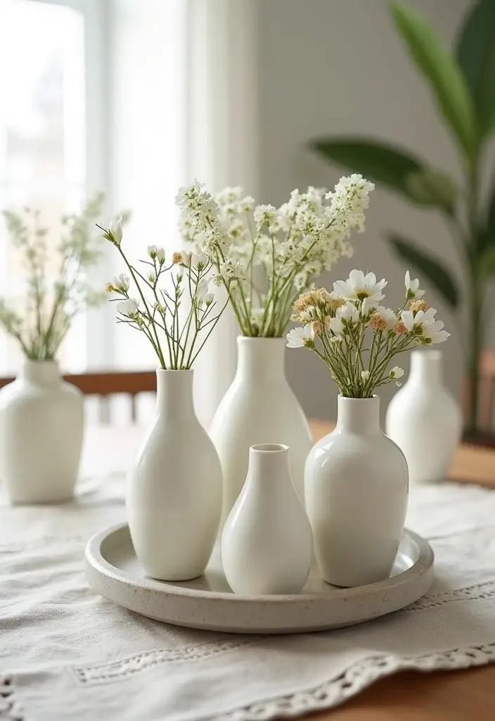 30 White Vases Decor Ideas In Ceramic For Minimalist Homes 4 30 White Vases Decor Ideas In Ceramic For Minimalist Homes - 2. Clustered Elegance