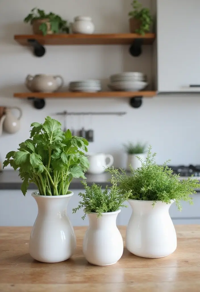 30 White Vases Decor Ideas In Ceramic For Minimalist Homes 48 30 White Vases Decor Ideas In Ceramic For Minimalist Homes - 20. Kitchen Accents