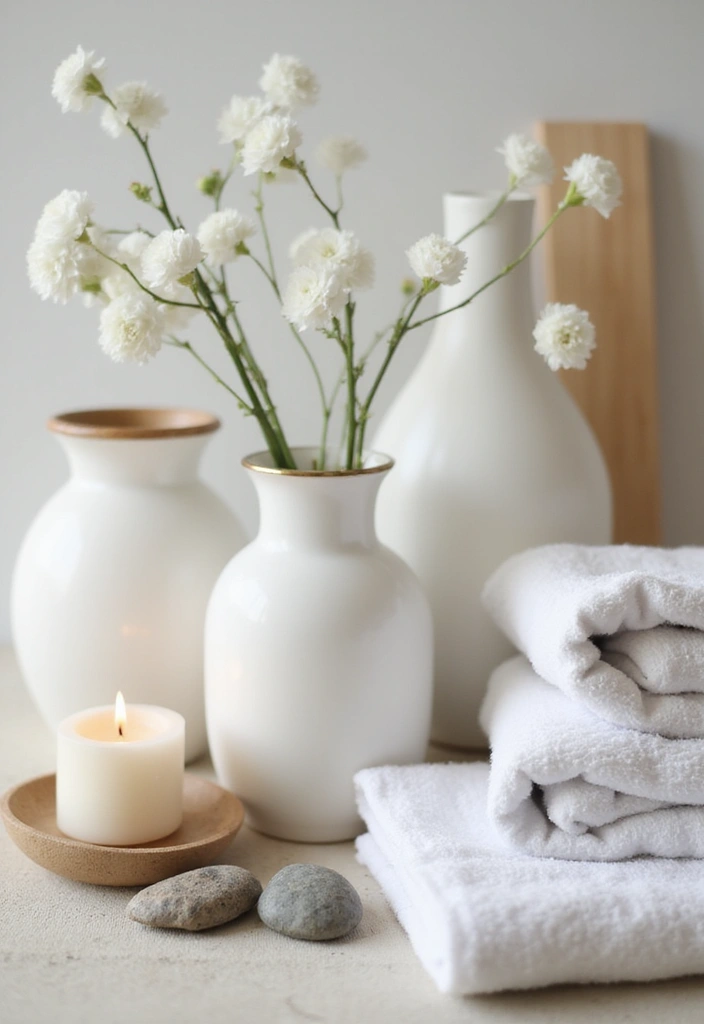 30 White Vases Decor Ideas In Ceramic For Minimalist Homes 55 30 White Vases Decor Ideas In Ceramic For Minimalist Homes - 21. Spa-Like Serenity