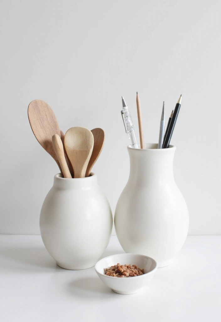 30 White Vases Decor Ideas In Ceramic For Minimalist Homes 84 30 White Vases Decor Ideas In Ceramic For Minimalist Homes - 30. Everyday Beauty