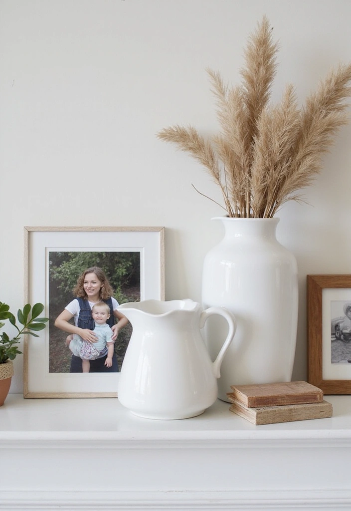 30 White Vases Decor Ideas In Ceramic For Minimalist Homes 31 30 White Vases Decor Ideas In Ceramic For Minimalist Homes - 9. Personal Touch