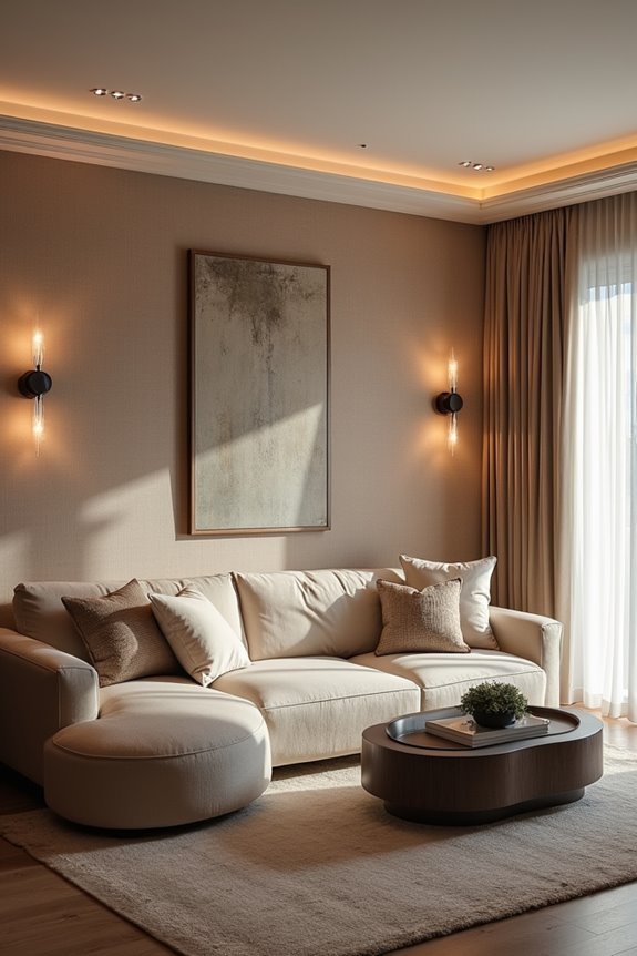 ambient lighting evenly spaced dimmable warm leds