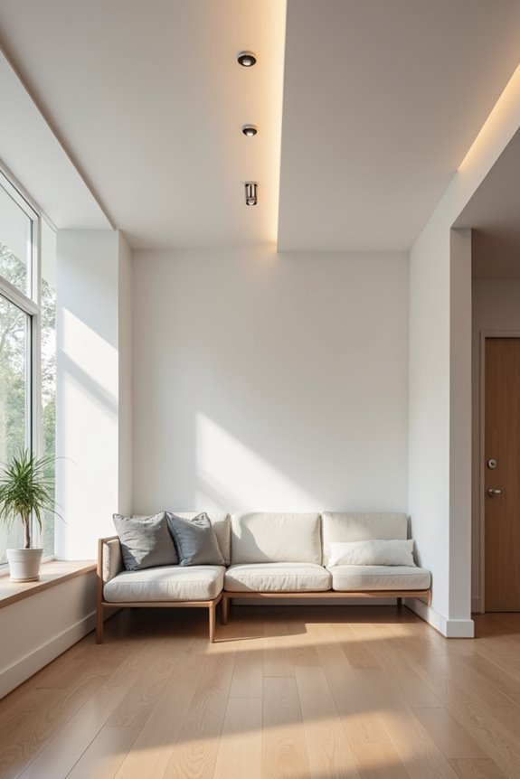 ceiling half spacing for recessed lights