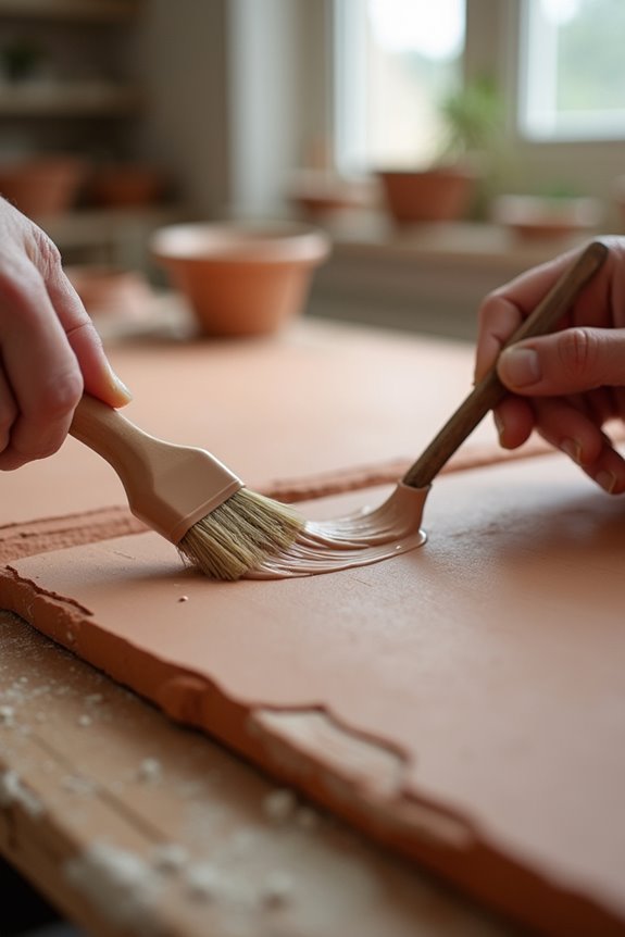 clay slip fuses joints predictably