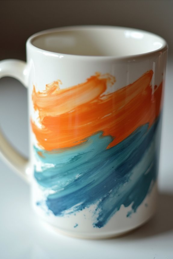 clear sealant protects painted ceramics