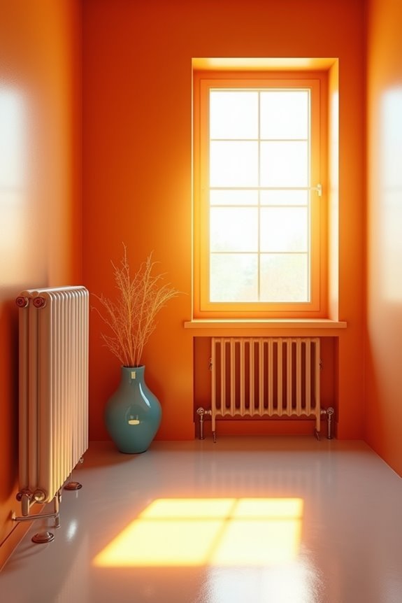 dark walls amplify room warmth