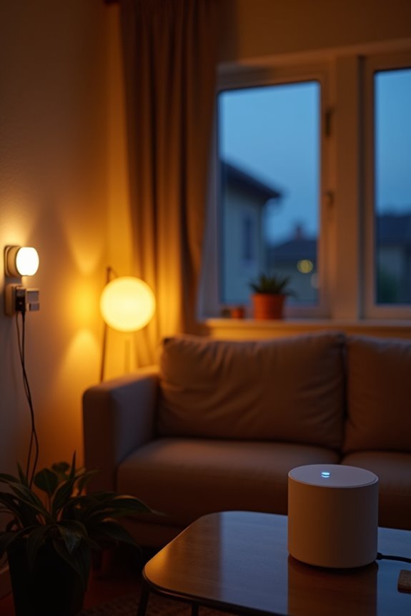 dimmed leds cooler rooms automatically