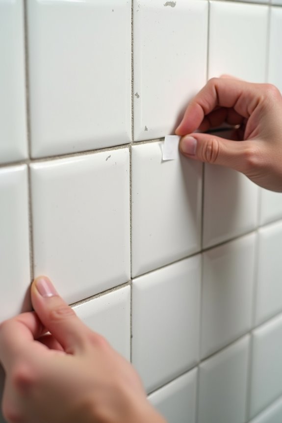 dry lay center guided tile installation