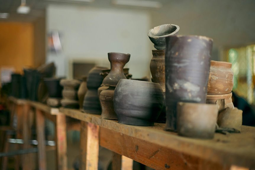 early stage unfired ceramic ware