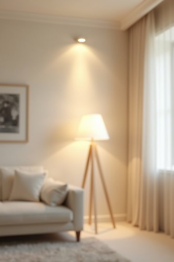 frosted diffusers create warm ambience