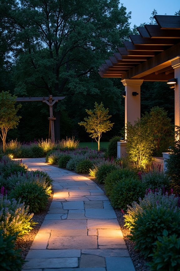 garden art lighting with precision