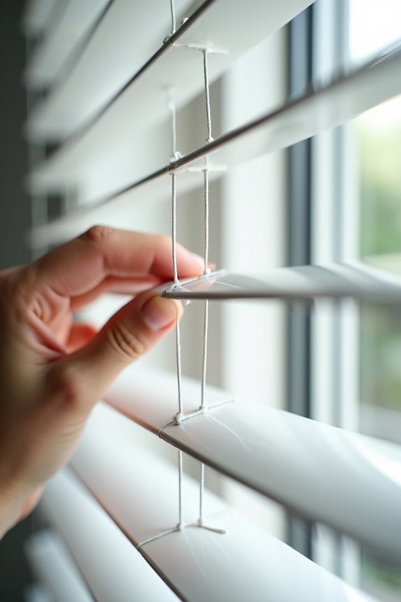 gentle deliberate blind lowering avoid damage