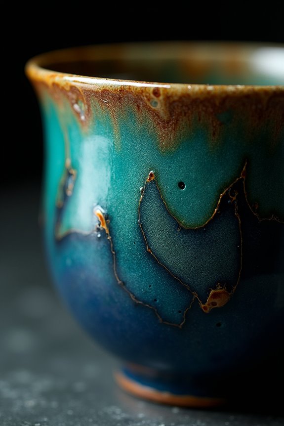 glaze chemistry creates visual drama