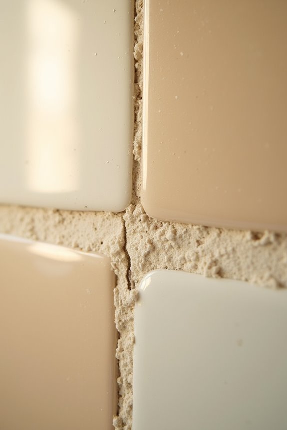 grout thickness affects tile adhesion