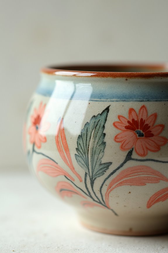 hand painted ceramics tell stories