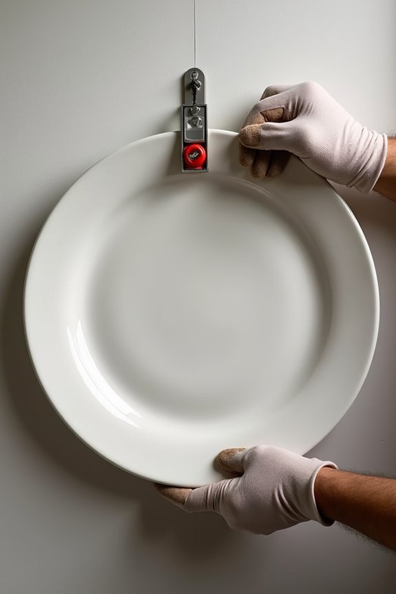 hang plate test wobble adjust secure