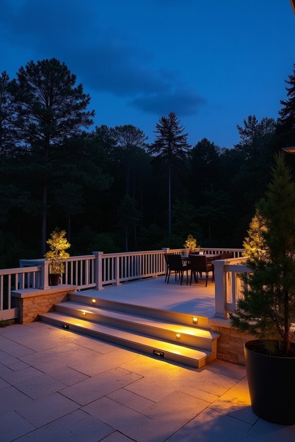 led recessed deck skirt lighting ambiance