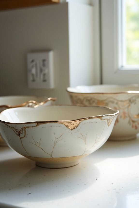 metallic and painted glaze warnings