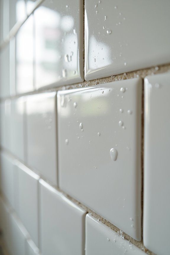 moisture causes tile failure