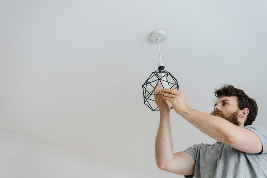 optimal outdoor garage lighting height