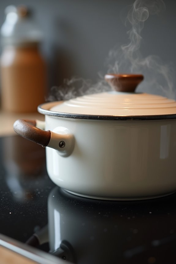 oven safe cookware handle caution