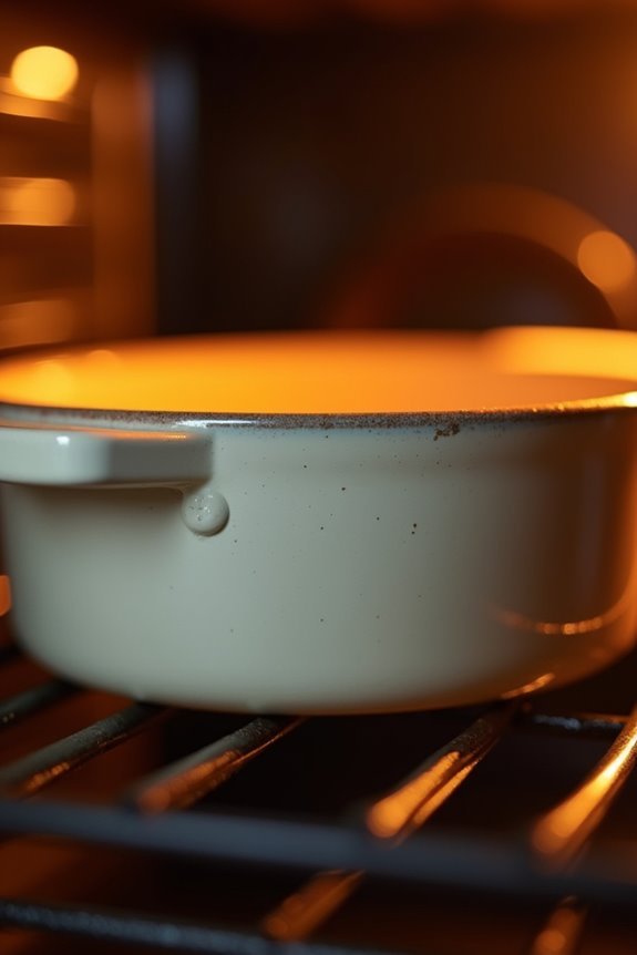 pan construction dictates oven safety