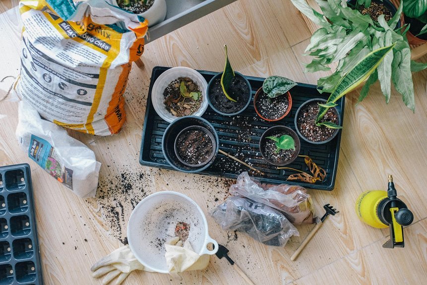 planting ceramic pots without drainage holes