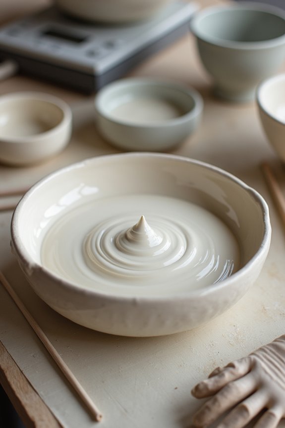 slip must match clay body precisely