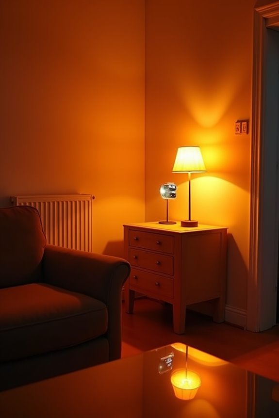 small rooms heat faster with lights
