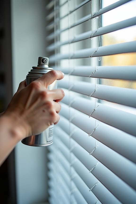spray painted blinds window hung durability