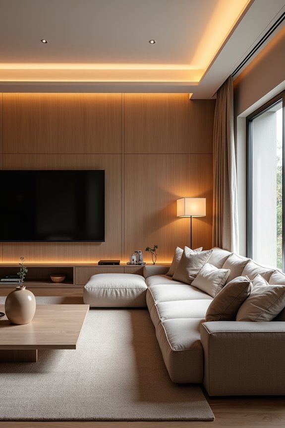 strategic lighting creates zones