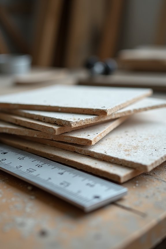 tile thickness by use and area