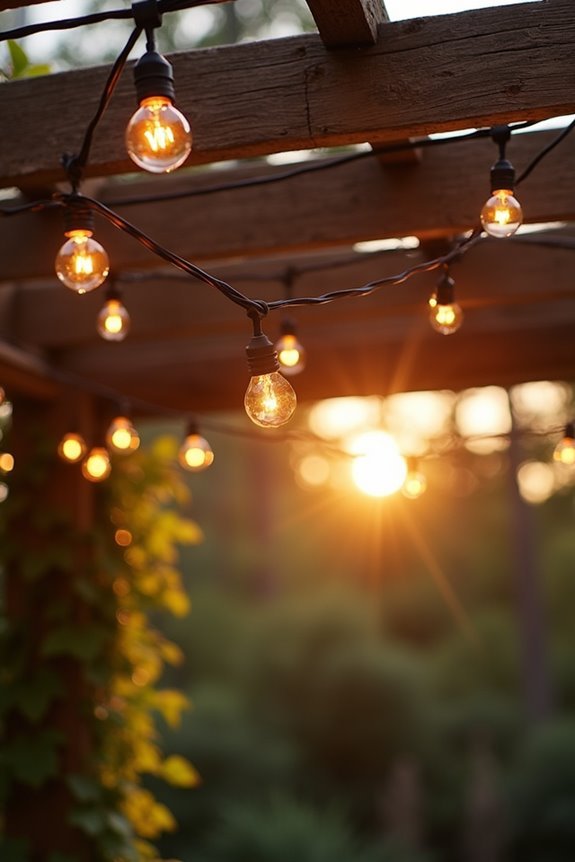 top and bottom pergola lighting synergy