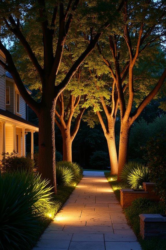tree uplighting lumen guidelines for canopies