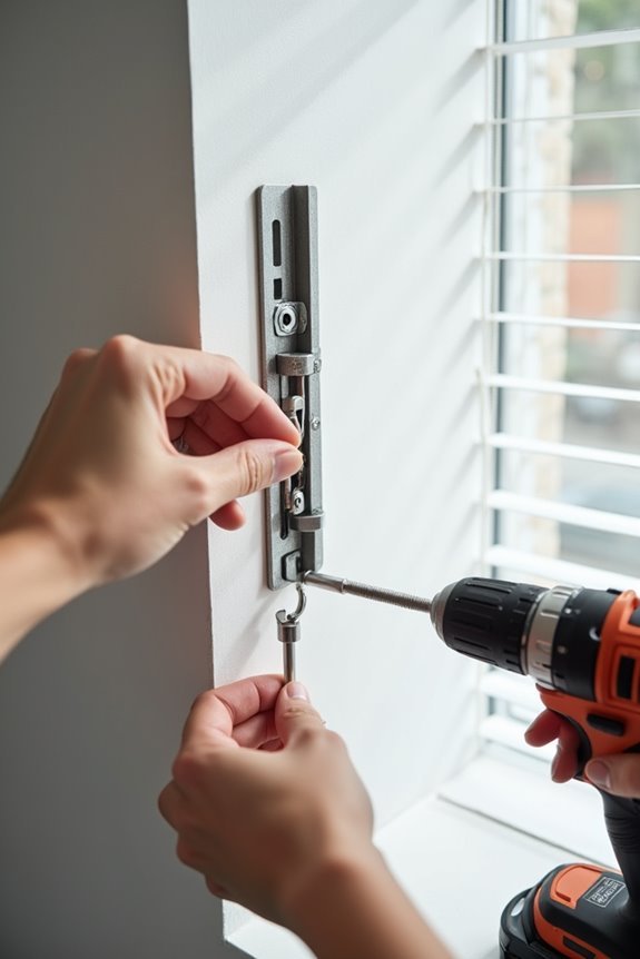 unscrew wall brackets carefully