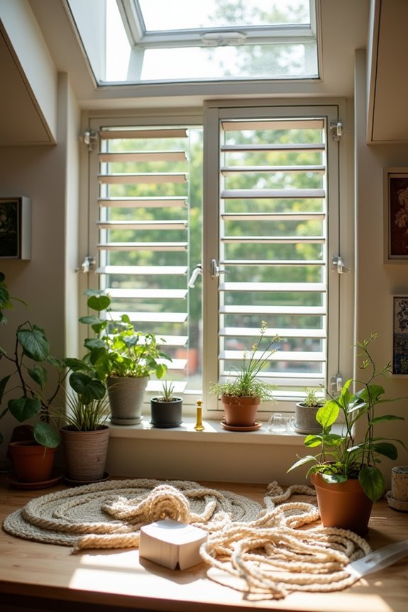 upcycle blinds into garden treasures