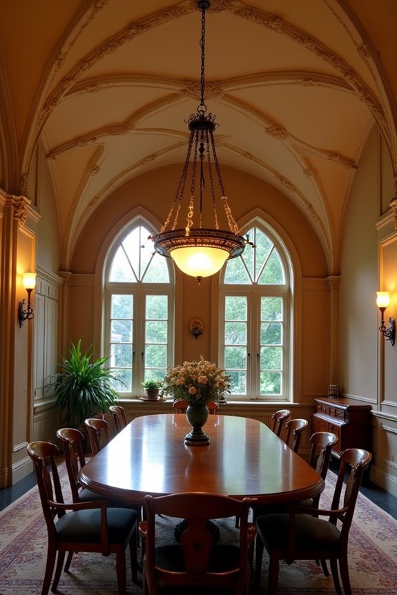 vaulted ceilings require taller chandelier height