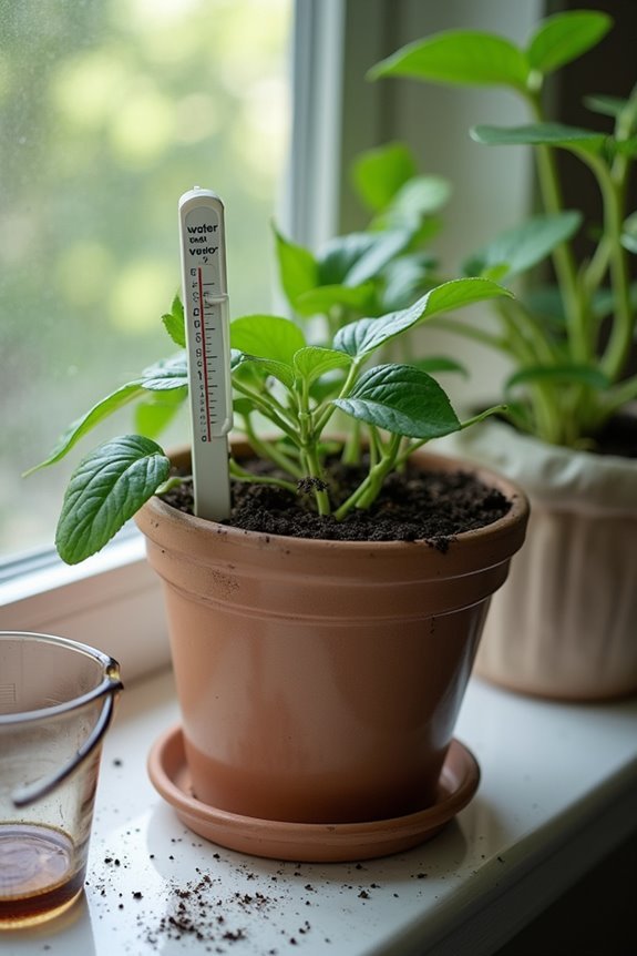 water sparingly monitor moisture